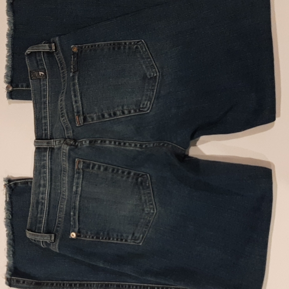 Women's Size 27 7 For All Man Kind Washed Cropped Boot Jeans - Picture 3 of 11